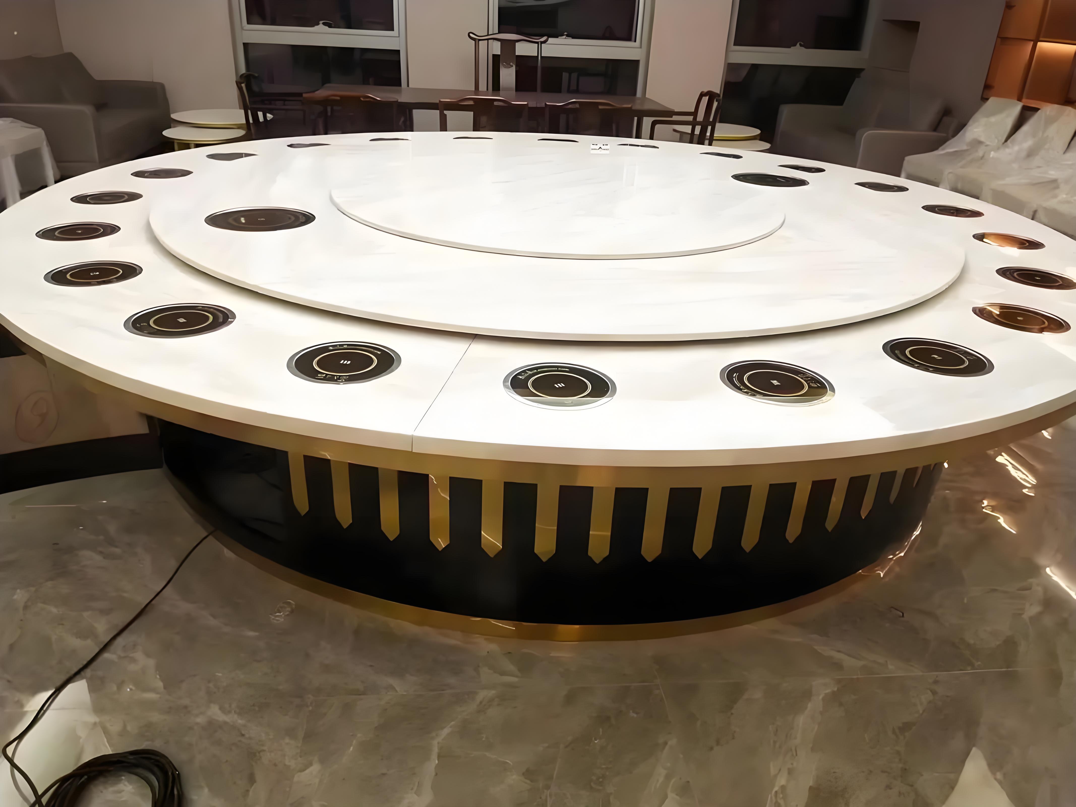 白银市旋转火锅桌中餐桌 - 排名